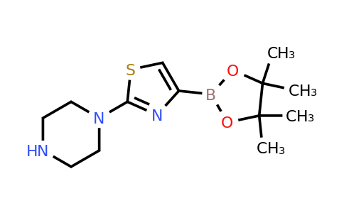 CAS 1310383-68-6 | 2-(Piperazin-1-YL)thiazole-4-boronic acid pinacol ester