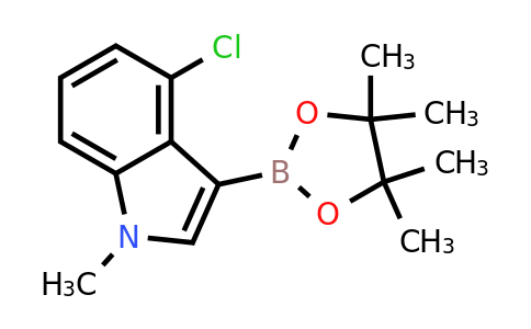 CAS 1310801-28-5 | 4-Chloro-1-methyl-3-(4,4,5,5-tetramethyl-1,3,2-dioxaborolan-2-YL)-1H-indole