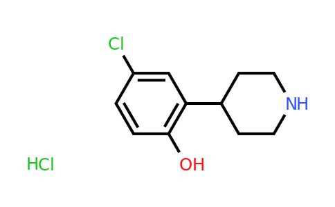 CAS 1311254-53-1 | 4-Chloro-2-(piperidin-4-yl)phenol hydrochloride