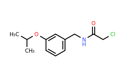 CAS 1311314-04-1 | 2-Chloro-N-{[3-(propan-2-yloxy)phenyl]methyl}acetamide