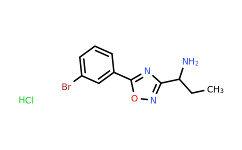 CAS 1311314-17-6 | 1-[5-(3-Bromophenyl)-1,2,4-oxadiazol-3-yl]propan-1-amine hydrochloride
