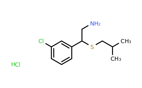 CAS 1311314-56-3 | 2-(3-Chlorophenyl)-2-[(2-methylpropyl)sulfanyl]ethan-1-amine hydrochloride