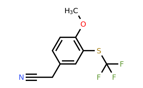 CAS 1311314-66-5 | 2-{4-methoxy-3-[(trifluoromethyl)sulfanyl]phenyl}acetonitrile