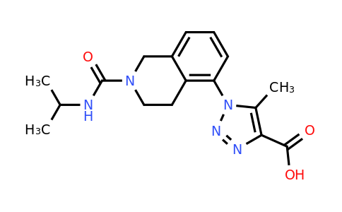CAS 1311314-68-7 | 5-Methyl-1-{2-[(propan-2-yl)carbamoyl]-1,2,3,4-tetrahydroisoquinolin-5-yl}-1H-1,2,3-triazole-4-carboxylic acid