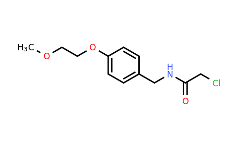 CAS 1311314-69-8 | 2-Chloro-N-{[4-(2-methoxyethoxy)phenyl]methyl}acetamide
