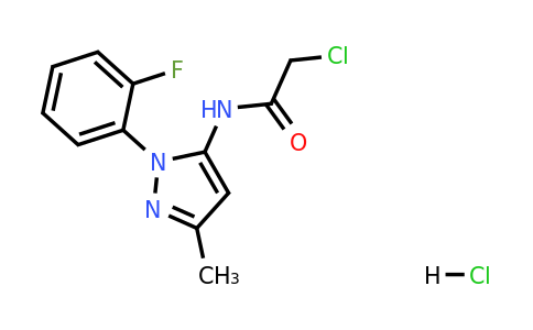 CAS 1311315-04-4 | 2-Chloro-N-[1-(2-fluorophenyl)-3-methyl-1H-pyrazol-5-yl]acetamide hydrochloride