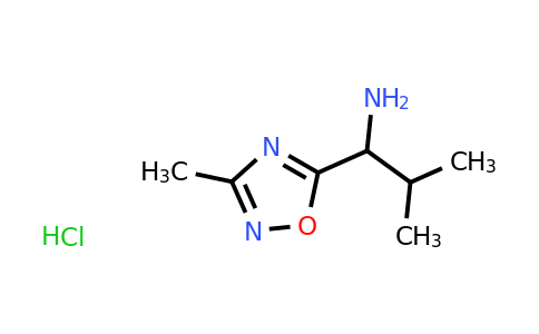 CAS 1311316-14-9 | 2-Methyl-1-(3-methyl-1,2,4-oxadiazol-5-yl)propan-1-amine hydrochloride