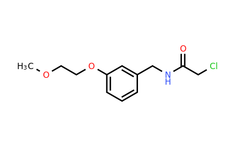 CAS 1311316-16-1 | 2-Chloro-N-{[3-(2-methoxyethoxy)phenyl]methyl}acetamide