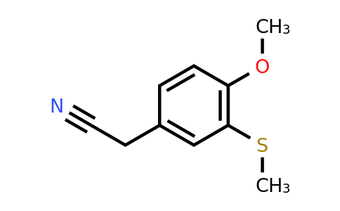 CAS 1311316-24-1 | 2-[4-Methoxy-3-(methylsulfanyl)phenyl]acetonitrile