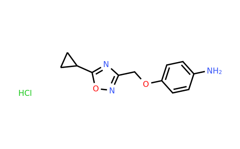 CAS 1311316-40-1 | 4-[(5-Cyclopropyl-1,2,4-oxadiazol-3-yl)methoxy]aniline hydrochloride