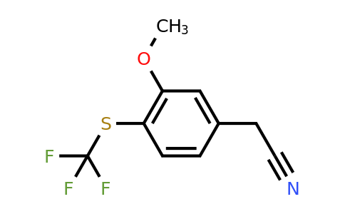 CAS 1311316-64-9 | 2-{3-methoxy-4-[(trifluoromethyl)sulfanyl]phenyl}acetonitrile