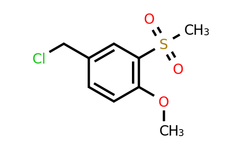 CAS 1311317-33-5 | 4-(Chloromethyl)-2-methanesulfonyl-1-methoxybenzene