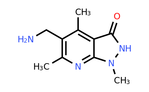 CAS 1311317-65-3 | 5-(Aminomethyl)-1,4,6-trimethyl-1H,2H,3H-pyrazolo[3,4-b]pyridin-3-one