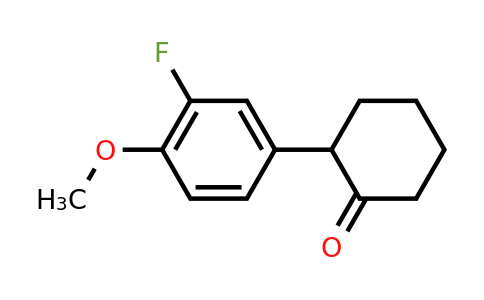 CAS 1311317-72-2 | 2-(3-Fluoro-4-methoxyphenyl)cyclohexan-1-one