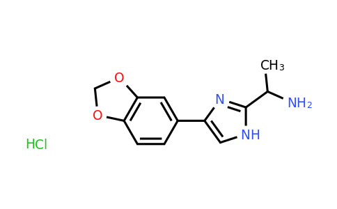 CAS 1311317-85-7 | 1-[4-(2H-1,3-Benzodioxol-5-yl)-1H-imidazol-2-yl]ethan-1-amine hydrochloride