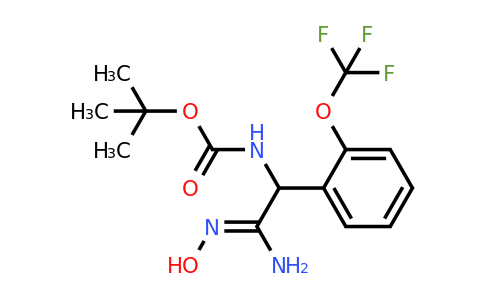 CAS 1311319-55-7 | tert-Butyl N-[(N'-hydroxycarbamimidoyl)[2-(trifluoromethoxy)phenyl]methyl]carbamate