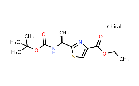 CAS 131148-62-4 | (S)-Ethyl 2-(1-((tert-butoxycarbonyl)amino)ethyl)thiazole-4-carboxylate