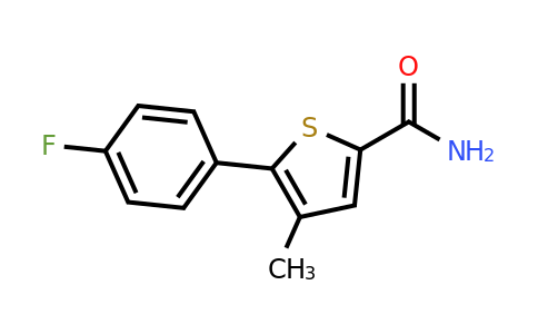 CAS 1311587-17-3 | 5-(4-fluorophenyl)-4-methylthiophene-2-carboxamide