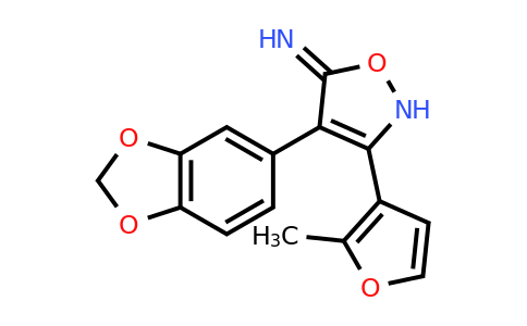 CAS 1311693-32-9 | 4-(2H-1,3-Benzodioxol-5-yl)-3-(2-methylfuran-3-yl)-2,5-dihydro-1,2-oxazol-5-imine