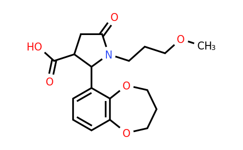 CAS 1311885-02-5 | 2-(3,4-dihydro-2H-1,5-benzodioxepin-6-yl)-1-(3-methoxypropyl)-5-oxopyrrolidine-3-carboxylic acid