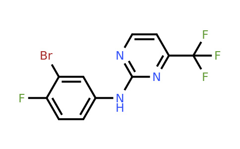 CAS 1312536-71-2 | N-(3-Bromo-4-fluorophenyl)-4-(trifluoromethyl)pyrimidin-2-amine