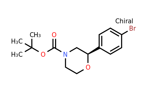 CAS 1312566-00-9 | (R)-2-(4-Bromo-phenyl)-morpholine-4-carboxylic acid tert-butyl ester