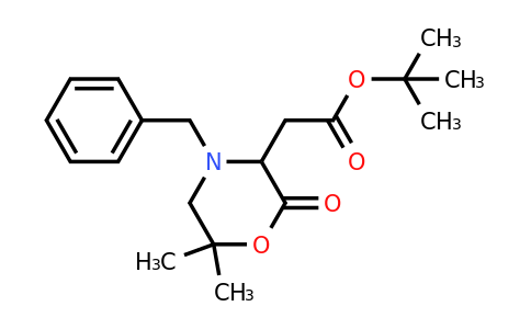 CAS 1312608-15-3 | tert-butyl 2-(4-benzyl-6,6-dimethyl-2-oxomorpholin-3-yl)acetate