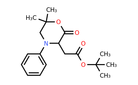 CAS 1312608-16-4 | tert-butyl 2-(6,6-dimethyl-2-oxo-4-phenylmorpholin-3-yl)acetate