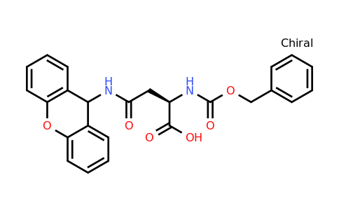 (R)-4-((9H-Xanthen-9-yl)amino)-2-(((benzyloxy)carbonyl)amino)-4-oxobutanoic acid