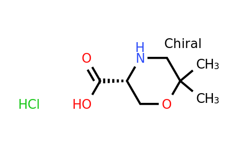 CAS 1313277-22-3 | (R)-6,6-Dimethyl-morpholine-3-carboxylic acid hydrochloride
