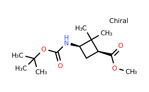 CAS 1313358-57-4 | methyl cis-3-{[(tert-butoxy)carbonyl]amino}-2,2-dimethylcyclobutane-1-carboxylate