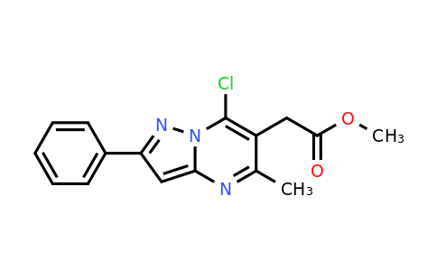 CAS 1313377-99-9 | methyl 2-(7-chloro-5-methyl-2-phenylpyrazolo[1,5-a]pyrimidin-6-yl)acetate