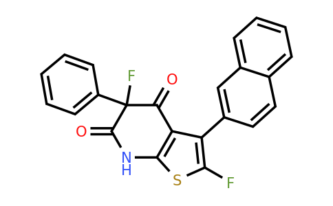 CAS 1313504-21-0 | 2,5-difluoro-3-(naphthalen-2-yl)-5-phenyl-4H,5H,6H,7H-thieno[2,3-b]pyridine-4,6-dione