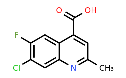 7-Chloro-6-fluoro-2-methylquinoline-4-carboxylic acid