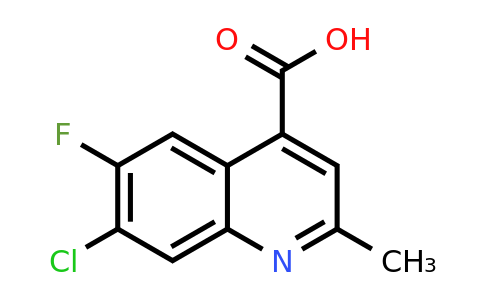 CAS 1313712-73-0 | 7-Chloro-6-fluoro-2-methylquinoline-4-carboxylic acid