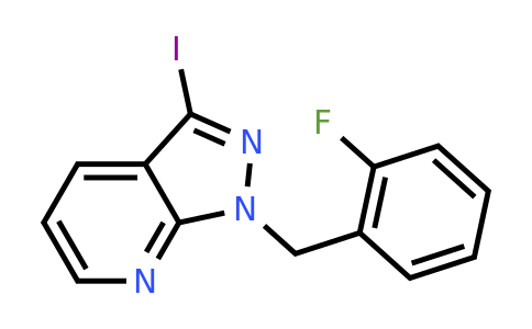 CAS 1313738-72-5 | 1-(2-Fluorobenzyl)-3-iodo-1H-pyrazolo[3,4-B]pyridine