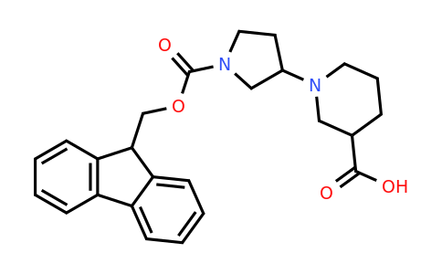 CAS 1313738-82-7 | 1-(1-(((9H-Fluoren-9-yl)methoxy)carbonyl)pyrrolidin-3-yl)piperidine-3-carboxylic acid