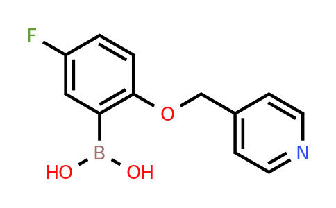 CAS 1313760-30-3 | {5-fluoro-2-[(pyridin-4-yl)methoxy]phenyl}boronic acid