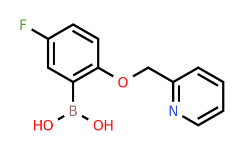 CAS 1313760-54-1 | {5-fluoro-2-[(pyridin-2-yl)methoxy]phenyl}boronic acid