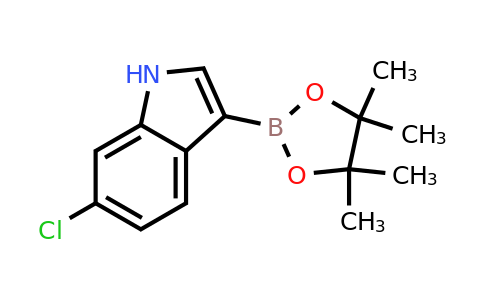 CAS 1313760-80-3 | 6-Chloro-3-(4,4,5,5-tetramethyl-1,3,2-dioxaborolan-2-YL)-1H-indole