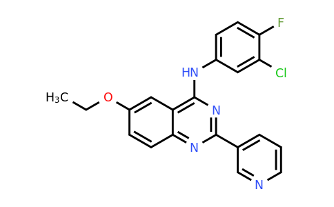 CAS 1314069-80-1 | N-(3-chloro-4-fluorophenyl)-6-ethoxy-2-(pyridin-3-yl)quinazolin-4-amine