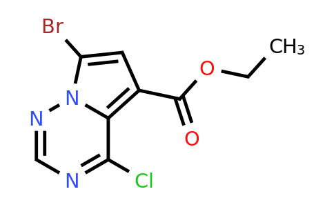 CAS 1314390-80-1 | ethyl 7-bromo-4-chloropyrrolo[2,1-f][1,2,4]triazine-5-carboxylate