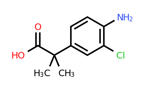 CAS 1314656-49-9 | 2-(4-Amino-3-chlorophenyl)-2-methylpropanoic acid