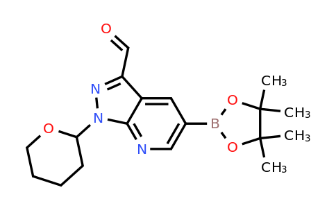 CAS 1314734-68-3 | 1-(tetrahydro-2H-pyran-2-yl)-5-(4,4,5,5-tetramethyl-1,3,2-dioxaborolan-2-yl)-1H-pyrazolo[3,4-b]pyridine-3-carbaldehyde