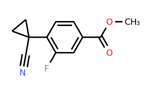 CAS 1314772-98-9 | Methyl 4-(1-cyanocyclopropyl)-3-fluorobenzoate