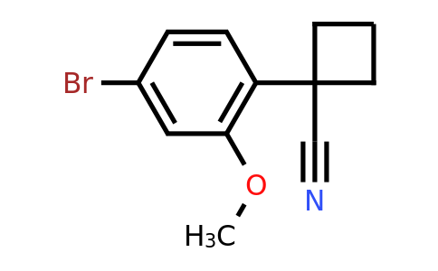 CAS 1314781-41-3 | 1-(4-bromo-2-methoxyphenyl)cyclobutane-1-carbonitrile