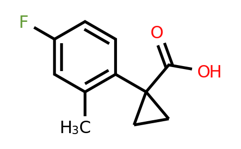 CAS 1314784-27-4 | 1-(4-fluoro-2-methylphenyl)cyclopropane-1-carboxylic acid