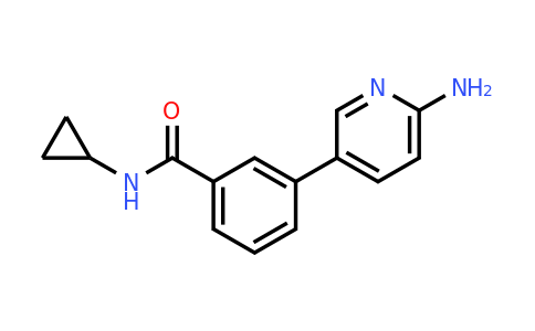 CAS 1314985-40-4 | 3-(6-Aminopyridin-3-yl)-N-cyclopropylbenzamide