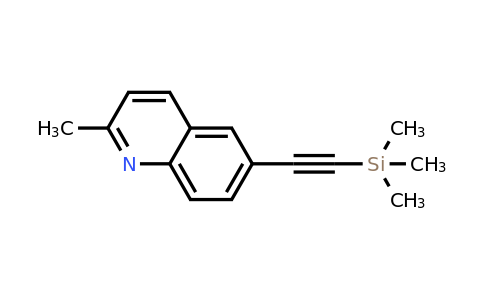 CAS 1315248-52-2 | 2-methyl-6-[2-(trimethylsilyl)ethynyl]quinoline