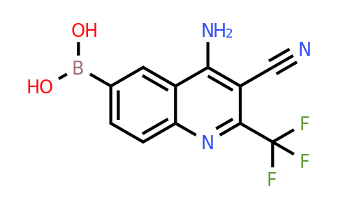 CAS 1315335-66-0 | (4-Amino-3-cyano-2-(trifluoromethyl)quinolin-6-yl)boronic acid